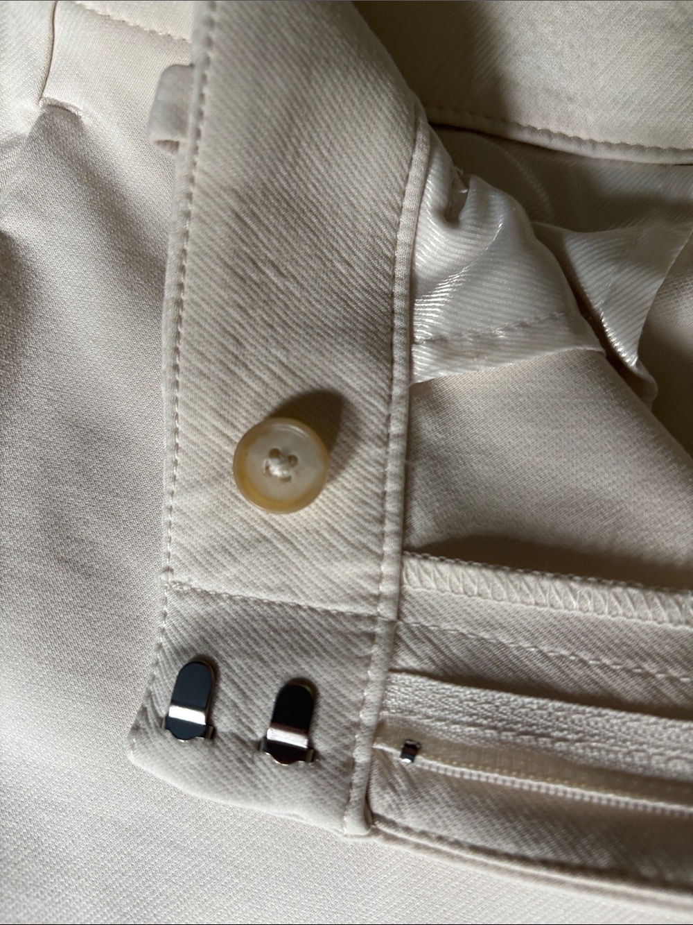 Banana Republic Cream Dress Pants - Slim straight Leg - Picture 6 of 8